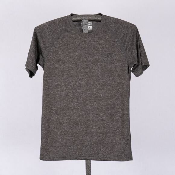 Adidas Short Sleeve Climalite Ultimate Tee Men's Size SMALL Heathered Gray - Picture 1 of 5